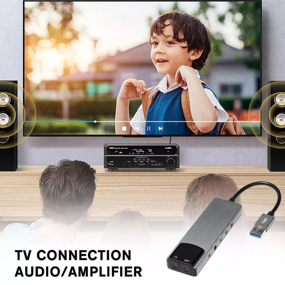 Usb Sound Card External - Nova Placa de Som USB 7.1