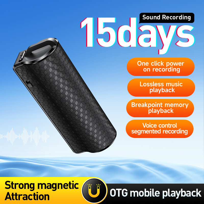 Voice Recorder Pen - Gravador de voz profissional, ditaphone de