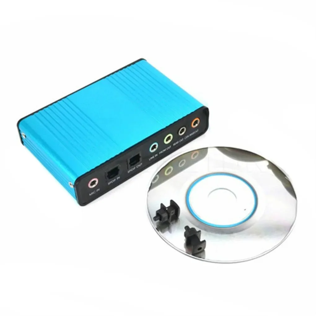 Usb Sound Card External - Placa de som usb 2.0, 6