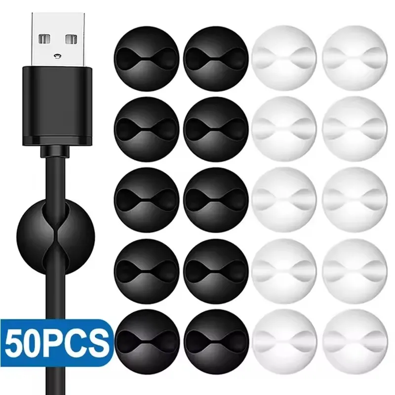 Mini Electronics Gadgets - 5/50 Peças Mini Organizador de Cabos