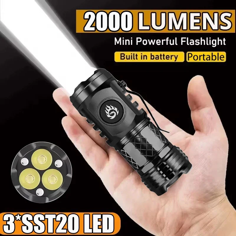 Mini Electronics Gadgets - Lanterna Tática de Alta Potência 3LED