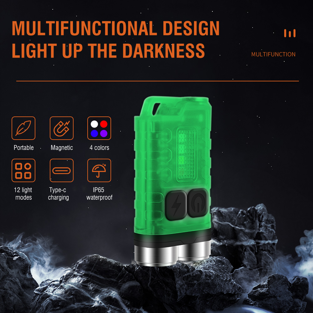 Lanterna Mini EDC V3 com Chave - Mini Electronics Gadgets avaliação e preço