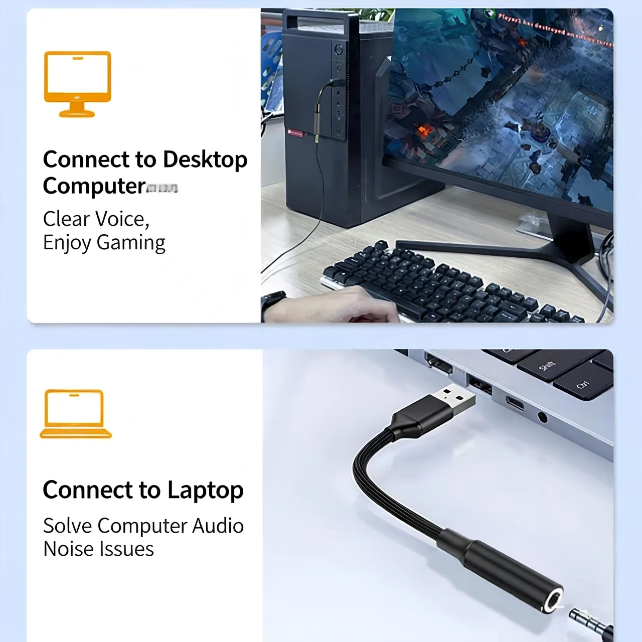 Adaptador de Cabo de Áudio USB - Usb Sound Card External avaliação e preço