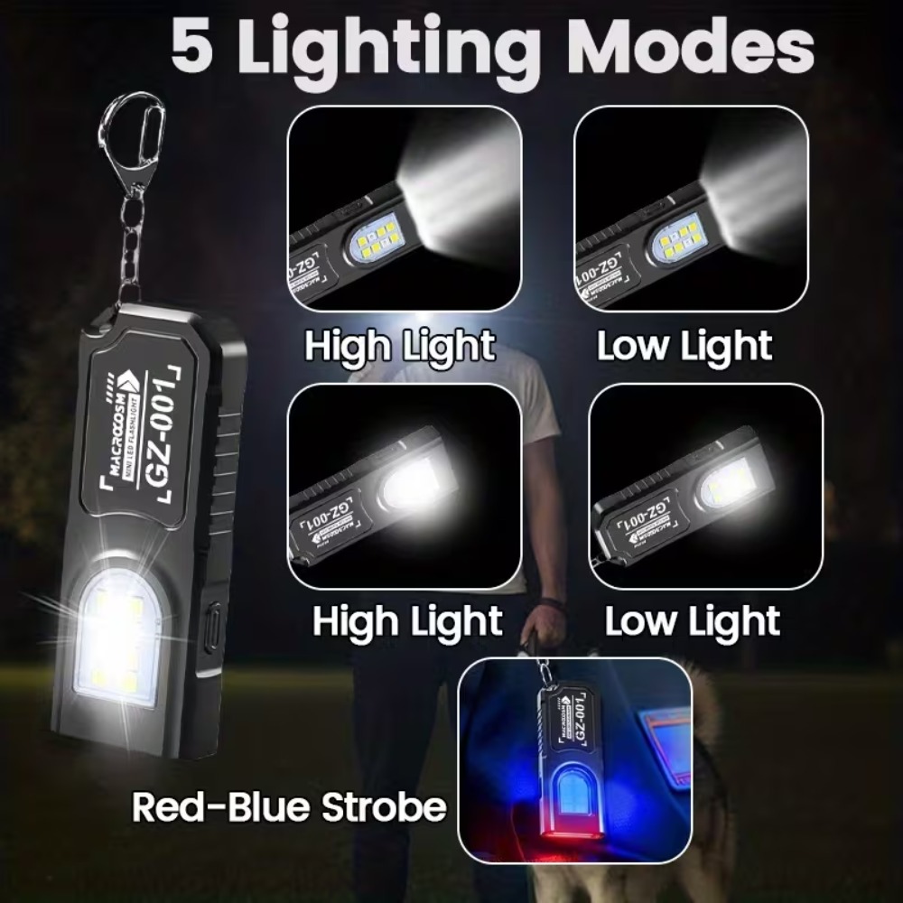 Mini cob led chaveiro lanterna - Mini Electronics Gadgets avaliação e preço