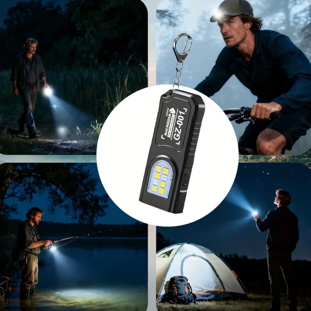 Mini cob led chaveiro lanterna - Mini Electronics Gadgets avaliação e preço